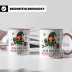 Buchhaltung Weihnachten Tasse Ich bin die Buchhaltungs-Elfe  – Rosa [farbe:rosa]