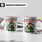 Busfahrer Weihnachten Tasse Ich bin der Busfahrer-Elf - Lust – Rosa [farbe:rosa]