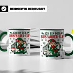 Busfahrer Weihnachten Tasse Ich bin der Busfahrer-Elf - Lust – Grün [farbe:grün]