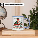 Dachdecker Weihnachten Tasse Ich bin der Dachdecker-Elf - Lu – Blau [farbe:blau]