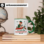 Dachdecker Weihnachten Tasse Ich bin der Dachdecker-Elf - Lu – Grün [farbe:grün]