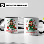 Erzieherin Weihnachten Tasse Ich bin die Erzieherin-Elfe - L – Schwarz [farbe:schwarz]
