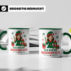 Erzieherin Weihnachten Tasse Ich bin die Erzieherin-Elfe - L – Grün [farbe:grün]