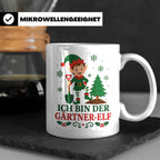 Gärtner Weihnachten Tasse Ich bin der Gärtner-Elf - Lustiges – Weiß [farbe:weiß]