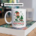 Gärtner Weihnachten Tasse Ich bin der Gärtner-Elf - Lustiges – Weiß [farbe:weiß]