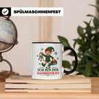 Hausmeister Weihnachten Tasse Ich bin der Hausmeister-Elf -  – Schwarz [farbe:schwarz]