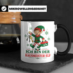 Hausmeister Weihnachten Tasse Ich bin der Hausmeister-Elf -  – Schwarz [farbe:schwarz]