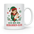 Hebamme Weihnachten Tasse Ich bin die Hebammen-Elfe - Lustig – Weiß [farbe:weiß]