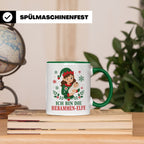 Hebamme Weihnachten Tasse Ich bin die Hebammen-Elfe - Lustig – Grün [farbe:grün]