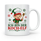 Koch Weihnachten Tasse Ich bin der Koch-Elf - Lustiges Gesch – Weiß [farbe:weiß]