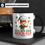 Koch Weihnachten Tasse Ich bin der Koch-Elf - Lustiges Gesch – Schwarz [farbe:schwarz]