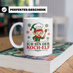 Koch Weihnachten Tasse Ich bin der Koch-Elf - Lustiges Gesch – Weiß [farbe:weiß]