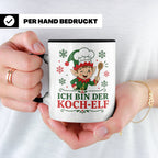 Koch Weihnachten Tasse Ich bin der Koch-Elf - Lustiges Gesch – Schwarz [farbe:schwarz]