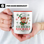 Koch Weihnachten Tasse Ich bin der Koch-Elf - Lustiges Gesch – Rot [farbe:rot]