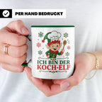Koch Weihnachten Tasse Ich bin der Koch-Elf - Lustiges Gesch – Grün [farbe:grün]