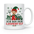 Landwirt Weihnachten Tasse Ich bin der Landwirt-Elf - Lustig – Weiß [farbe:weiß]