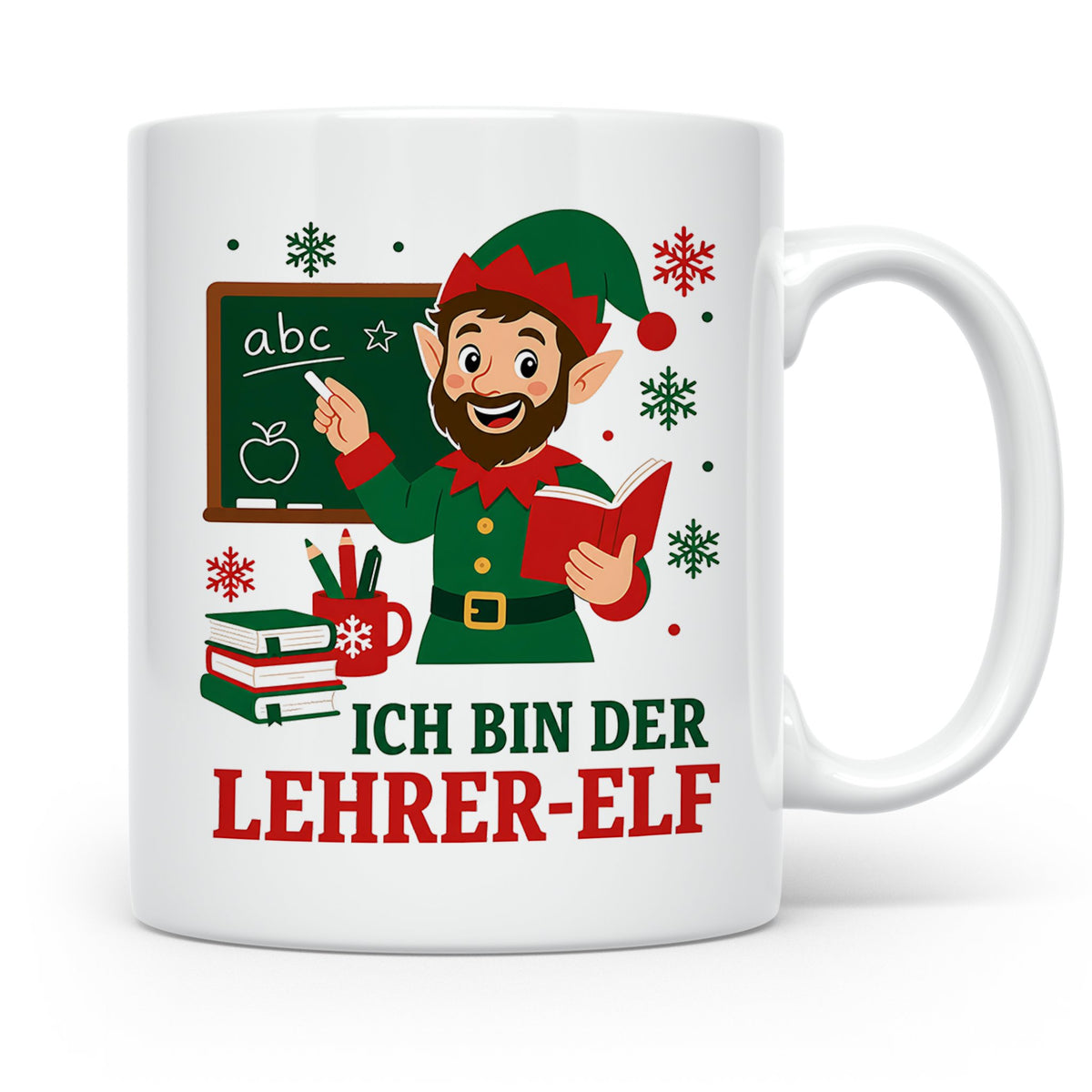 Lehrer Weihnachten Tasse Ich bin der Lehrer-Elf - Lustiges G – Weiß [farbe:weiß]