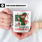Lehrer Weihnachten Tasse Ich bin der Lehrer-Elf - Lustiges G – Rosa [farbe:rosa]