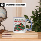 LKW Fahrer Weihnachten Tasse Ich bin der LKW-Fahrer-Elf - Lu – Blau [farbe:blau]