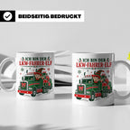 LKW Fahrer Weihnachten Tasse Ich bin der LKW-Fahrer-Elf - Lu – Weiß [farbe:weiß]
