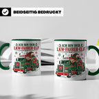LKW Fahrer Weihnachten Tasse Ich bin der LKW-Fahrer-Elf - Lu – Grün [farbe:grün]