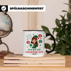 Logopädin Weihnachten Tasse Ich bin die Logopädie-Elfe - Lus – Schwarz [farbe:schwarz]