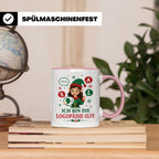 Logopädin Weihnachten Tasse Ich bin die Logopädie-Elfe - Lus – Rosa [farbe:rosa]
