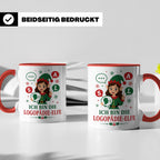 Logopädin Weihnachten Tasse Ich bin die Logopädie-Elfe - Lus – Rot [farbe:rot]