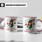 Logopädin Weihnachten Tasse Ich bin die Logopädie-Elfe - Lus – Rosa [farbe:rosa]