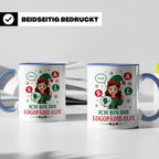 Logopädin Weihnachten Tasse Ich bin die Logopädie-Elfe - Lus – Blau [farbe:blau]