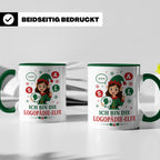 Logopädin Weihnachten Tasse Ich bin die Logopädie-Elfe - Lus – Grün [farbe:grün]