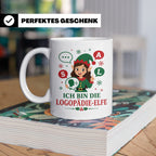 Logopädin Weihnachten Tasse Ich bin die Logopädie-Elfe - Lus – Weiß [farbe:weiß]