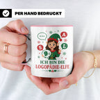 Logopädin Weihnachten Tasse Ich bin die Logopädie-Elfe - Lus – Rosa [farbe:rosa]