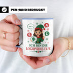 Logopädin Weihnachten Tasse Ich bin die Logopädie-Elfe - Lus – Blau [farbe:blau]