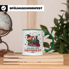 Lokführer Weihnachten Tasse Ich bin der Lokführer-Elf - Lust – Grün [farbe:grün]