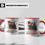 Lokführer Weihnachten Tasse Ich bin der Lokführer-Elf - Lust – Rot [farbe:rot]