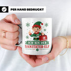 Sanitäter Weihnachten Tasse Ich bin der Sanitäter-Elf - Lust – Weiß [farbe:weiß]