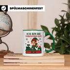 Verkäuferin Weihnachten Tasse Ich bin die Verkäuferin-Elfe - – Grün [farbe:grün]