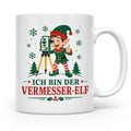 Vermesser Weihnachten Tasse Ich bin der Vermesser-Elf - Lust – Weiß [farbe:weiß]