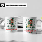 Vermesser Weihnachten Tasse Ich bin der Vermesser-Elf - Lust – Weiß [farbe:weiß]