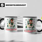 Vermesser Weihnachten Tasse Ich bin der Vermesser-Elf - Lust – Schwarz [farbe:schwarz]