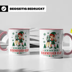 Vermesser Weihnachten Tasse Ich bin der Vermesser-Elf - Lust – Rosa [farbe:rosa]