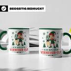 Vermesser Weihnachten Tasse Ich bin der Vermesser-Elf - Lust – Grün [farbe:grün]