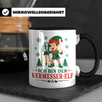 Vermesser Weihnachten Tasse Ich bin der Vermesser-Elf - Lust – Schwarz [farbe:schwarz]