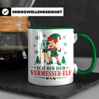 Vermesser Weihnachten Tasse Ich bin der Vermesser-Elf - Lust – Grün [farbe:grün]