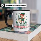 Vermesser Weihnachten Tasse Ich bin der Vermesser-Elf - Lust – Schwarz [farbe:schwarz]