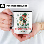 Vermesser Weihnachten Tasse Ich bin der Vermesser-Elf - Lust – Schwarz [farbe:schwarz]