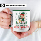 Vermesser Weihnachten Tasse Ich bin der Vermesser-Elf - Lust – Grün [farbe:grün]