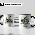 Neues Zuhause Tasse Unser erstes Weihnachten im neuen Zuhaus – Schwarz [farbe:schwarz]