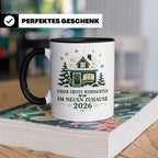 Neues Zuhause Tasse Unser erstes Weihnachten im neuen Zuhaus – Schwarz [farbe:schwarz]